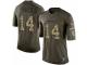 Men's Nike San Diego Chargers #14 Dan Fouts Limited Green Salute to Service NFL Jersey
