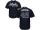 MLB Atlanta Braves #49 Julio Teheran Men Blue Cool Base Jersey