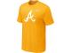 MLB Atlanta Braves Heathered Nike Yellow Blended T-Shirt