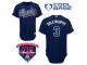Navy Blue Dale Murphy Men #3 Majestic MLB Atlanta Braves Cool Base Alternate Jersey