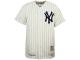 New York Yankees #7 Mickey Mantle Home Natural Pinstripe Throwback Jersey