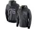 NFL Men's Nike Los Angeles Chargers #76 Russell Okung Stitched Black Anthracite Salute to Service Player Performance Hoodie