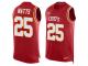Nike Armani Watts Red Men's Jersey - NFL Kansas City Chiefs #25 Player Name & Number Tank Top