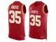 Nike Chiefs #35 Christian Okoye Red Team Color Men Stitched NFL Tank Top
