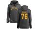 Nike Russell Okung Ash One Color Women's - NFL Los Angeles Chargers #76 Pullover Hoodie