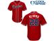Red Hector Olivera Men #28 Majestic MLB Atlanta Braves Cool Base Alternate Jersey