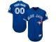 Royal Blue Customized Men Majestic MLB Toronto Blue Jays Flexbase Collection Jersey
