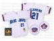 White Throwback Roger CleMen Men #21 Mitchell And Ness MLB Toronto Blue Jays Jersey