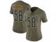 Women Nike Los Angeles Chargers #58 Nigel Harris Limited Olive 2017 Salute to Service NFL Jersey