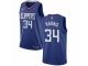 Women Nike Los Angeles Clippers #34 Tobias Harris  Blue Road NBA Jersey - Icon Edition