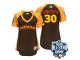 Women's 2016 MLB All-Star National New York Mets #30 Michael Conforto Brown Run Derby Cool Base Jersey