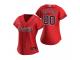 Women's Atlanta Braves Custom Nike Red 2020 Alternate Jersey