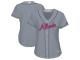 Women's Atlanta Braves Majestic Gray Mother's Day Cool Base Team Jersey