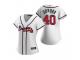 Women's Atlanta Braves Mike Soroka Nike White 2020 Home Jersey