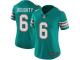 Women's Limited Brandon Doughty #6 Nike Aqua Green Alternate Jersey - NFL Miami Dolphins Vapor Untouchable