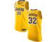 Women's Magic Johnson Authentic Gold Nike Jersey NBA Los Angeles Lakers #32 Icon Edition