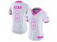 Women's Washington Redskins #8 Case Keenum Limited White Pink Rush Fashion Football Jersey