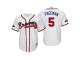 Youth Braves 2018 Postseason Home White Freddie Freeman Cool Base Jersey