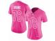 Youth Girl Nike Los Angeles Chargers #76 Russell Okung Limited Pink Rush Fashion NFL Jersey