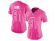 Youth Girl Nike Washington Redskins #81 Art Monk Limited Pink Rush Fashion NFL Jersey