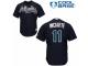 Youth Majestic Atlanta Braves #11 Ender Inciarte Navy Blue Alternate Road Cool Base MLB Jersey