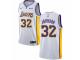 Youth Nike Los Angeles Lakers #32 Magic Johnson  White NBA Jersey - Association Edition