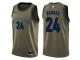 Youth Nike Memphis Grizzlies #24 Dillon Brooks Swingman Green Salute to Service NBA Jersey