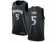 Youth Nike Minnesota Timberwolves #5 Gorgui Dieng Swingman Black Hardwood Classics Jersey